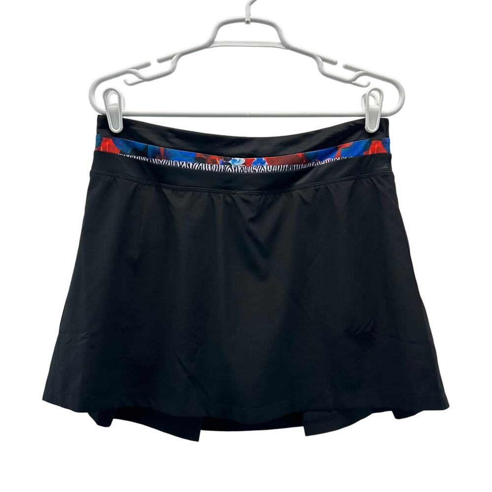 Krimson Klover Black Skort with Blue and Red Trim